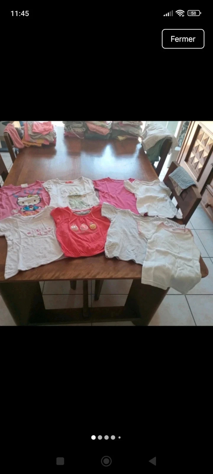 Lot de 8 t-shirts manches courtes fille 3 ans